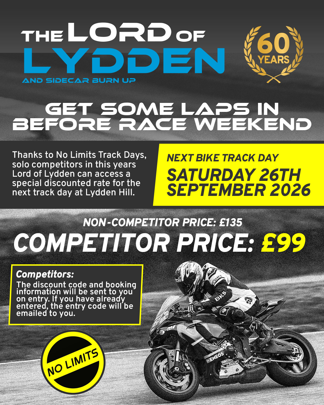 Lord of Lydden competitor track day offer with No Limits Trackdays